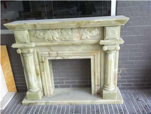 Green Onyx Fireplace Surround