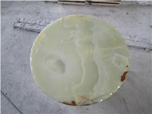 Green Onyx Round Table Top,Indoor Table Sets