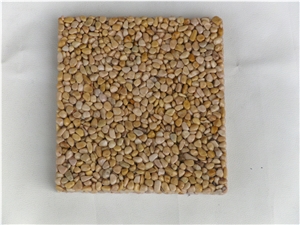 Interlocking Pebble Deck Tiles,Mini Pebble Tile for Driveways and Walkway