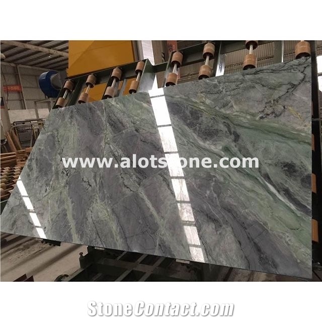 Lady Green Marble Slabs & Tiles, China Lilac Marble