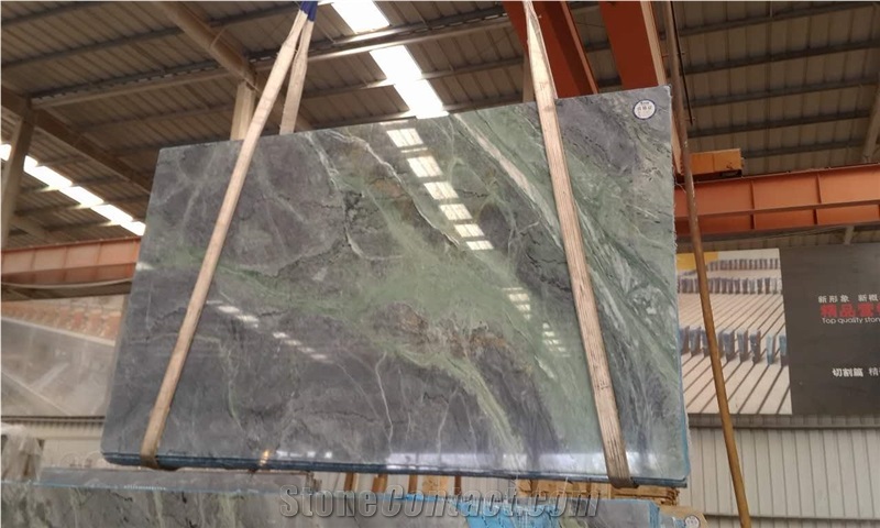 Lady Green Marble Slabs & Tiles, China Lilac Marble