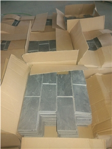 Natural Slate Culture Stone Wall Cladding, Grey Slate Stacked Stone Veneer