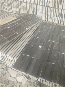 Natural Slate Culture Stone Wall Cladding, Grey Slate Stacked Stone Veneer
