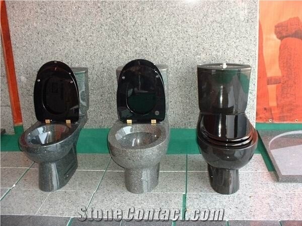 Shanxi Black Granite Stone Toilet