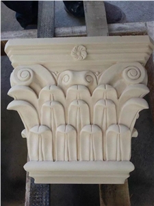 Western Design Limestone Sculptured Column Tops