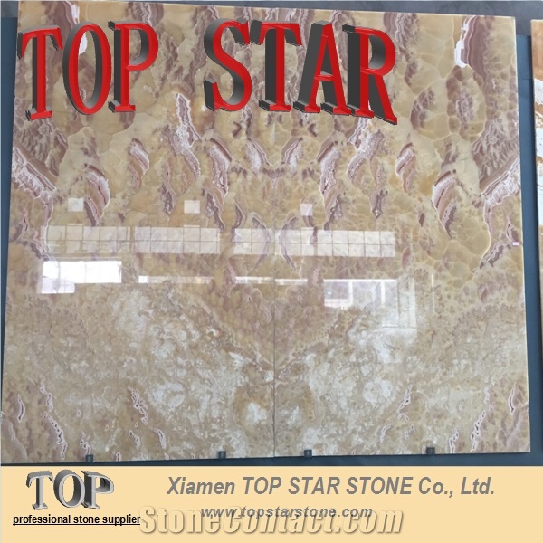 Cheap Wall Backlit Onyx Honey Yellow Onyx Tile & Slab for Background Covering Panel
