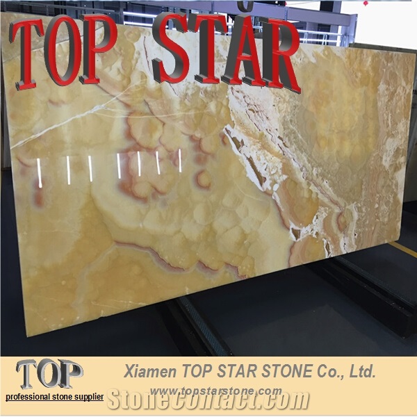 Sunset Cloud Rainbow Pineapple Onyx Tile & Slab Cheap Price for Flooring Tile