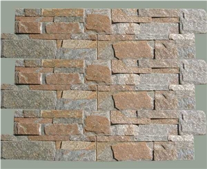 Cultural Stone Brown Quartzite Cultured Stone for Wall Cladding