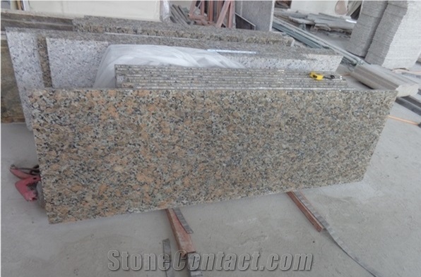 Butterfly Beige Granite Custom Countertops, Beige Butterfly Bar Tops, Brazil Beige Granite Islands, Polished Kitchen Worktops, Eased Finish Bench Tops, Pre-Fab Countertops