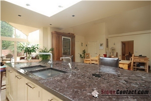 Eased Edge Finish Custom Countertops, Antique Brown Granite Kitchen Bar Top, Polished Brown Island Top, Kitchen Desk Tops, Kitchen Top, Engineered Stone Kitchen Countertops, Antiq Brown Tops