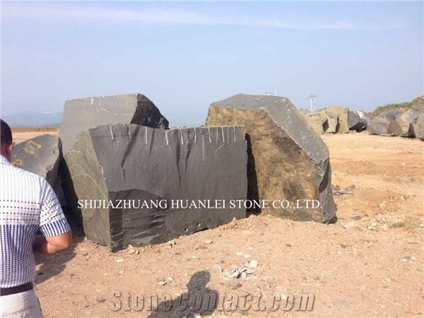 Absolutely Black Granite Blocks for Wall/ Floor Covering Tiles & Slab,Wall/ Floor Tiles,Skirting,Nero Assoluto China Black Block Granite Slabs,Supreme Shanxi Black Polished ,Flame ,Granite,Grade-A,Goo