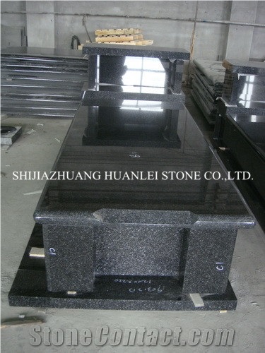 China Granite Beida Green Tombstone/Monument Design/Single Memorial/Cemetery Tombstones,Poland Gravestone,Western Style Headstone,