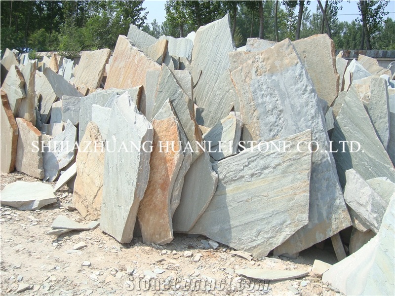 China Multicolor Slate Tile & Slab for Wall Cladding Tile, Exterior Facade Tile, Facade Wall Tile