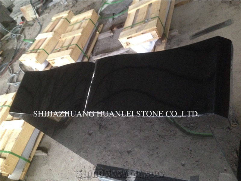 China Nero Assoluto Granite America Tombstone Design, a Grade Shanxi Black Granite Monument Grade a ,Memorial ,Western Style Headstone,Gravestone,Cemetery Tombstone