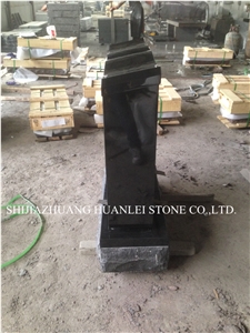 China Nero Assoluto Granite America Tombstone Design, a Grade Shanxi Black Granite Monument Grade a ,Memorial ,Western Style Headstone,Gravestone,Cemetery Tombstone