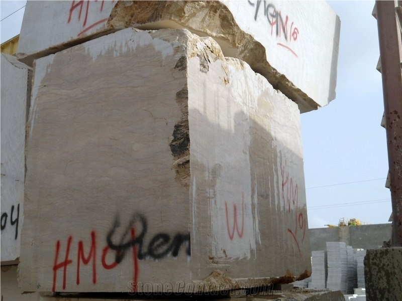 Pakistan Fancy Beige Marble Blocks