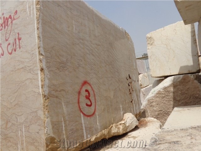 Pakistan Fancy Beige Marble Blocks