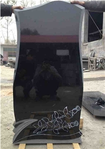 Monument Shanxi Black Granite Tombstone Headstone