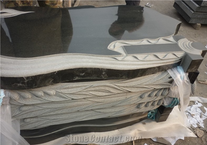 Shanxi Black Granite Tombstone & Monument & Headstone