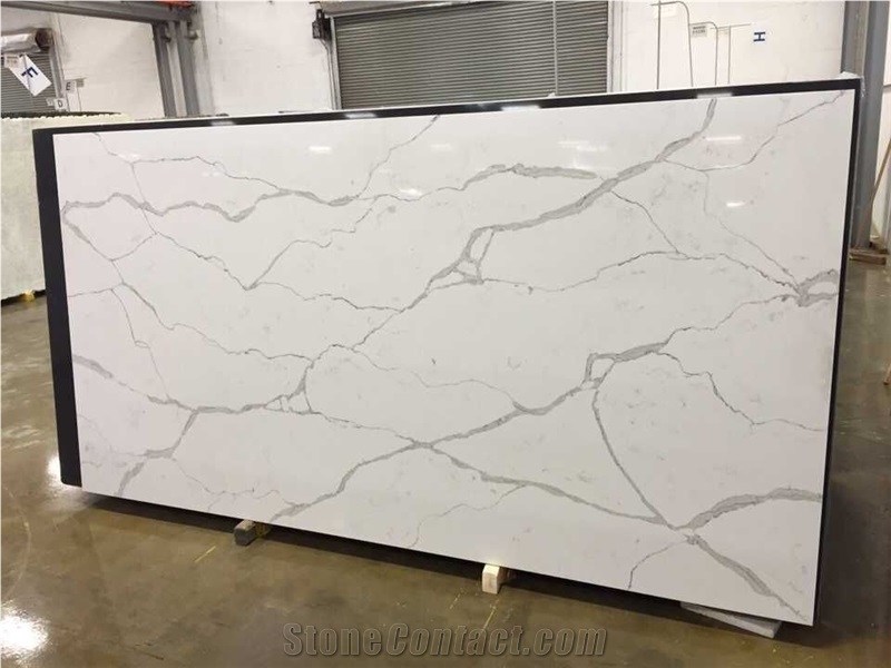 High Quality Carrara White Quartz Slabs