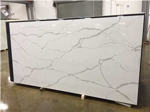 High Quality Carrara White Quartz Slabs