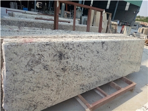 Galaxy White Granite Slabs, White Galaxy Flooring Tiles, India White Granite