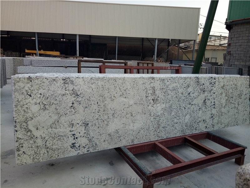 Galaxy White Granite Slabs, White Galaxy Flooring Tiles, India White Granite
