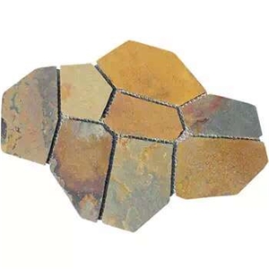 Rusty Slate Wall Clading Flooring Tiles Net Pasting Flagstone