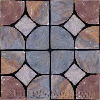 Rusty Slate Wall Clading Flooring Tiles Net Pasting Flagstone