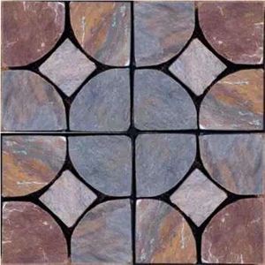Rusty Slate Wall Clading Flooring Tiles Net Pasting Flagstone