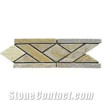 Rusty Slate Wall Clading Flooring Tiles Net Pasting Flagstone