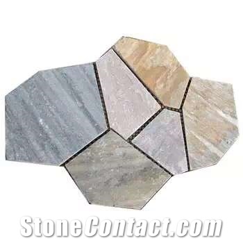 Rusty Slate Wall Clading Flooring Tiles Net Pasting Flagstone