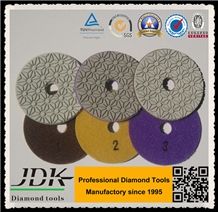 3 Step Wet Flexible Polishing Pads, Sharp Durable Stable Resin Flexible Velcro Backing, Supreme Quality