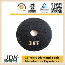 80mm Black Buff Diamond Flexible Polishing Pad For Stone