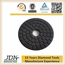 80mm Black Buff Diamond Flexible Polishing Pad For Stone