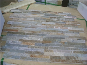 Brown Slate Cultured Stone Veneer,Cultured Stone Wall Cladding, Ledger Stacked Stone Veneer,Thin Ledgestone Veneer