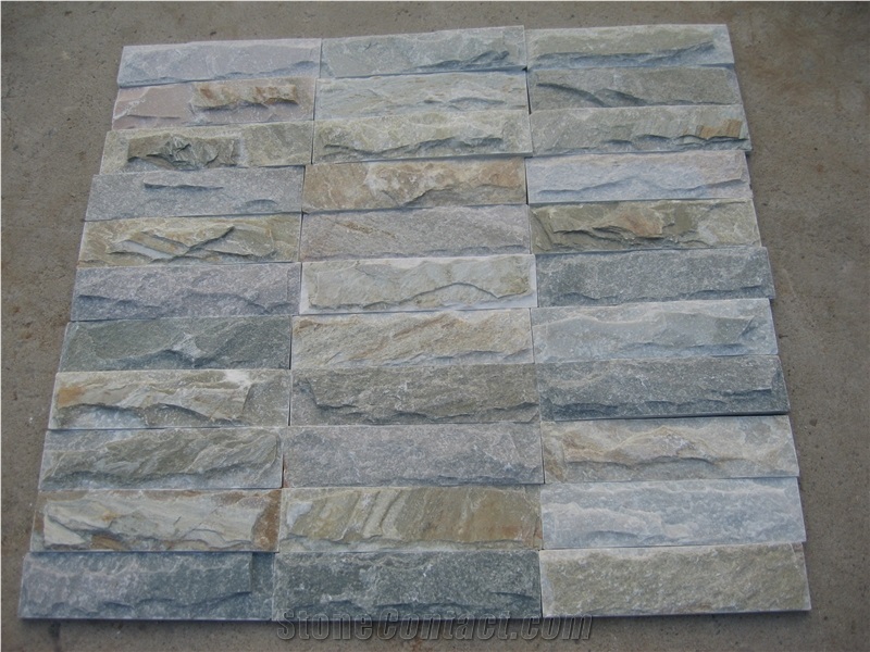 Brown Slate Cultured Stone Veneer,Cultured Stone Wall Cladding, Ledger Stacked Stone Veneer,Thin Ledgestone Veneer