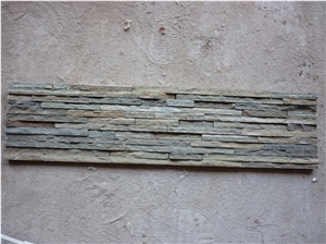 China Brown Slate Cultured Stone Veneer,Cultured Stone Wall Cladding, Ledger Stacked Stone Veneer,Thin Ledgestone Veneer