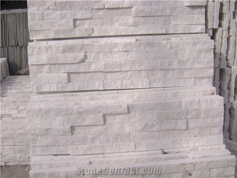 White Cultured Stone ,Cultured Stone Wall Cladding, Ledger Stacked Stone Veneer,Thin Ledgestone Veneer