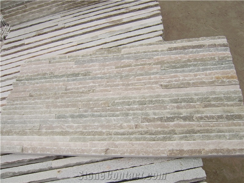 White Slate Cultured Stone Veneer,Cultured Stone Wall Cladding, Ledger Stacked Stone Veneer,Thin Ledgestone Veneer