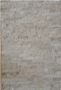 Beige Travertine Cultured Stone for Wall Cladding