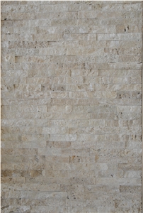 Beige Travertine Cultured Stone for Wall Cladding