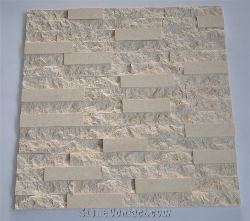 Galala Beige Marble Cultured Stone Stone Veneer for Wall Cladding