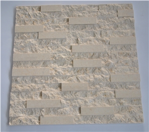 Galala Beige Marble Cultured Stone Stone Veneer for Wall Cladding