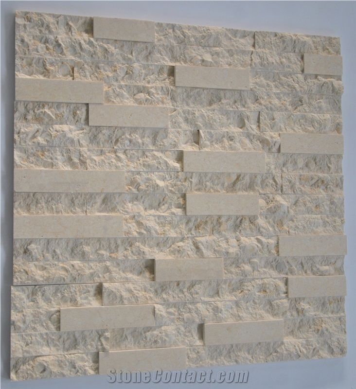 Galala Beige Marble Cultured Stone Stone Veneer for Wall Cladding