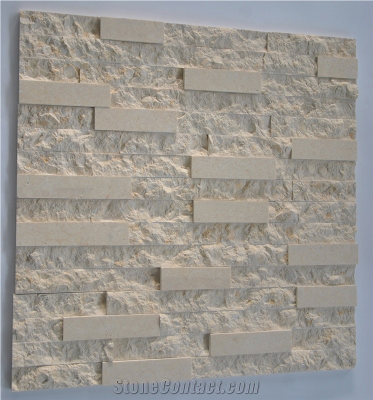 Galala Beige Marble Cultured Stone Stone Veneer for Wall Cladding