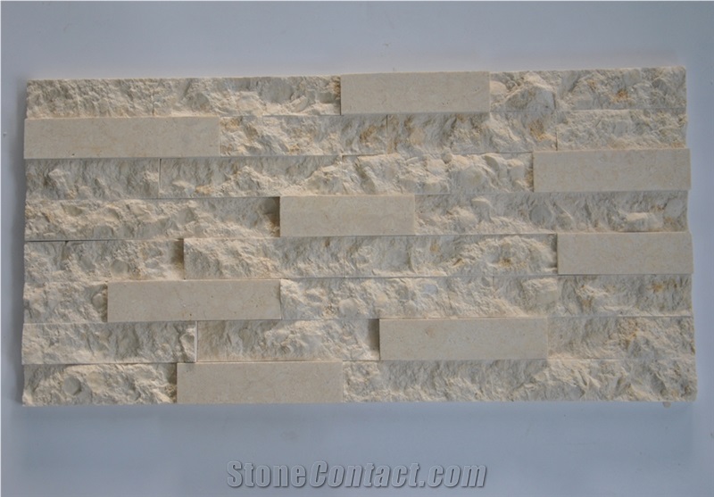 Galala Beige Marble Cultured Stone Stone Veneer for Wall Cladding