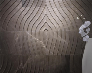 High Quality Gris Pulpis Marble Slab & Tile, Spain Brown Marble