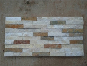 Mixed Color Quartzite Cultured Stone