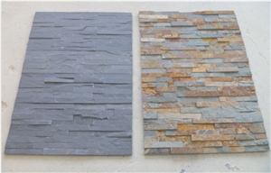 Mixed Color Slate Wall Cladding and Ledge Stone Cultured Stone Mixed Color Slate Wall Cladding and Ledge Stone Cultured Stone